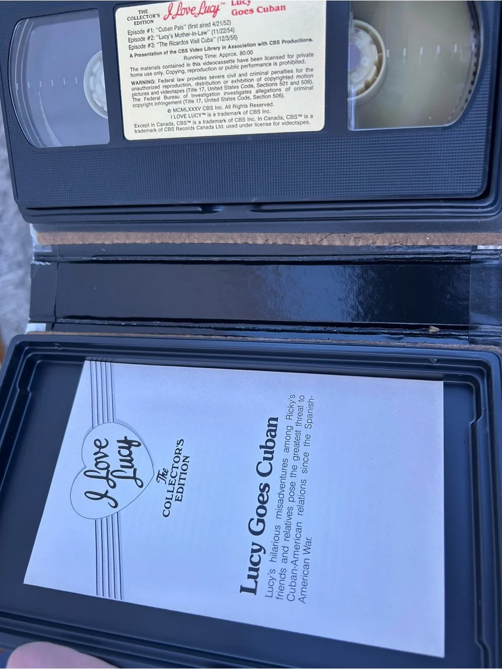 I Love Lucy: The Collector's Edition vintage VHS tapes featuring Lucille Ball on